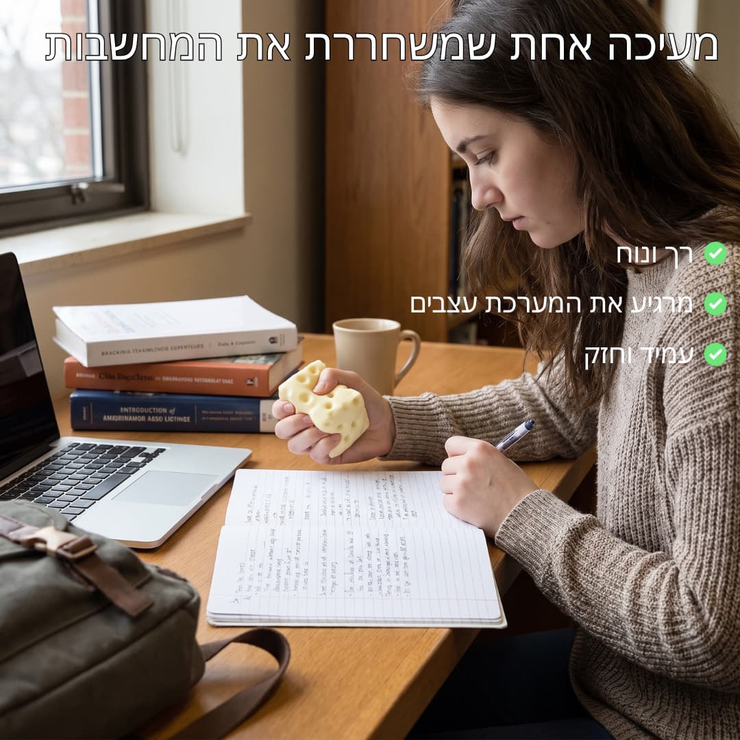 צעצוע גבינה לשחרור לחצים מבית NIVERO